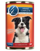 4DOG Conserva cu Carne de Vita 1250 g