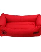 4DOG Deluxe Oxford pat dreptunghiular câini poliester oxford impermeabil roșu S-M(64x44x22cm)