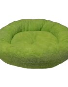 4DOG Deluxe pat rotund câini pluș verde XS-S(⌀52x9cm)