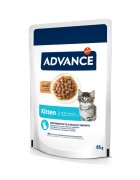 Advance Kitten Pui plic hrană umedă pisici junior (în sos) 85g