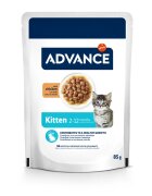 Advance Kitten Pui plic hrană umedă pisici junior (în sos) 85g