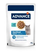 Advance Sterilised Cod plic hrană umedă pisici sterilizate (în sos) 85g