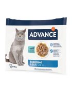 Advance Sterilised Cod plic hrană umedă pisici sterilizate (în sos) multipack 85g x 4buc