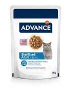 Advance Sterilised Curcan plic hrană umedă pisici sterilizate (în sos) 85g