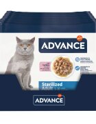 Advance Sterilised Curcan plic hrană umedă pisici sterilizate (în sos) multipack 85g x 4buc