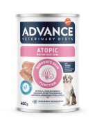 ADVANCE VETERINARY DIETS Atopic Medium & Maxi M-XL Curcan dietă veterinară conservă hrană umedă câini piele & blană (pate) 400g