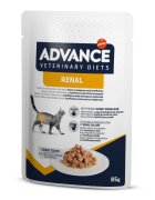 ADVANCE VETERINARY DIETS Renal Pui dietă veterinară plic hrană umedă pisici sistem renal (în sos) bax 85g x 12buc