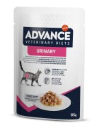 ADVANCE VETERINARY DIETS Urinary Pui dietă veterinară plic hrană umedă pisici sistem urinar (în sos) bax 85g x 12buc