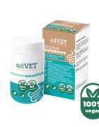 adVET Enzime Digestive supliment sistem digestiv câini capsule Enzime Digestive XS-XL supliment sistem digestiv câini și pisici flacon 90 capsule