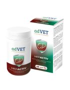 adVET HepActiv supliment sistem hepatic câini capsule HepActiv XS-XL supliment sistem hepatic câini și pisici flacon 45 capsule