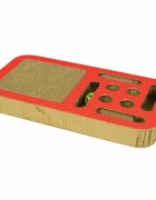 Agility Ball Maze 2 scratcher interactiv pisici carton roșu 45.08x24.38x5.08cm