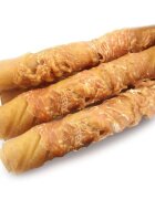 Agility Bețișoare de 16 cm din Piele Împletite XS-XL Porc și Pui găletușa recompense câini 500g