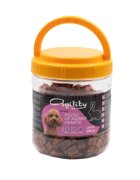 Agility Bucăți Inimioară XS-XL Iepure și Rață găletușa recompense câini 500g