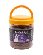 Agility Fâșii XS-XL Rață găletușa recompense câini 500g
