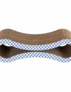 Agility Infinit scratcher pisici carton alb și albastru 86.36x26.67x26.67cm