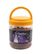 Agility Jumătăți de Fâșii din Piept de Rață XS-XL găletușa recompense câini 500g