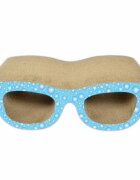 Agility Ochelari scratcher pisici carton alb și albastru 38.1x20.32x12.7cm