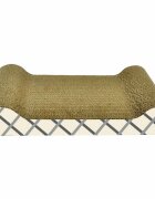 Agility scratcher pisici carton alb și gri 38.1x22.22x7.62cm
