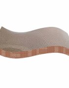 Agility Wave scratcher pisici carton maro 38.1x20.95x6.99cm