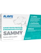 ALAVIS Sammy supliment sistem hepatic câini capsule Sammy XS-XL supliment sistem hepatic câini și pisici flacon 30 capsule