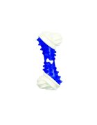 All For Paws Dental Bone jucărie de ros câini XS-L plastic dentiție alb și albastru 13 x 5.5 x 3 cm