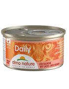Almo Nature Daily Cat Somon conservă hrană umedă fără cereale pisici (pate) 85g