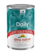 Almo Nature Daily Dog XS-XL Vită conservă hrană umedă fără cereale câini (pate) 400g