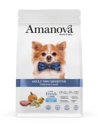AMANOVA Adult Mini Sensitive XS-S Miel hrană uscată monoproteică fără cereale câini piele & blană sistem digestiv 7kg