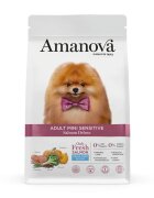AMANOVA Adult Mini Sensitive XS-S Somon hrană uscată monoproteică fără cereale câini piele & blană sistem digestiv 2kg