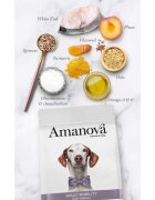 AMANOVA Adult Mobility XS-XL Pește alb hrană uscată monoproteică câini sistem articular 10kg