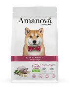 AMANOVA Adult Obesity XS-XL Curcan hrană uscată monoproteică câini obezitate 2kg