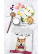 AMANOVA Adult Obesity XS-XL Curcan hrană uscată monoproteică câini obezitate 2kg