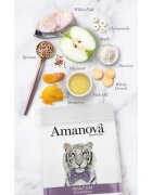 AMANOVA Adult Pește alb hrană uscată monoproteică pisici 1.5kg