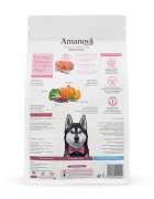 AMANOVA Adult Sensitive XS-XL Somon hrană uscată monoproteică fără cereale câini piele & blană sistem digestiv 2kg