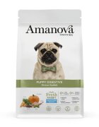 AMANOVA Puppy Digestive XS-XL Iepure hrană uscată monoproteică fără cereale câini junior sistem digestiv 2kg