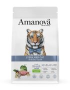 AMANOVA Sterilised Miel hrană uscată monoproteică pisici sterilizate 4kg