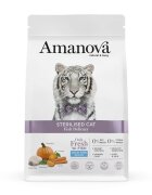 AMANOVA Sterilised Pește alb hrană uscată monoproteică fără cereale pisici sterilizate 4kg