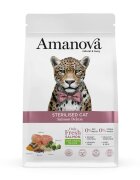 AMANOVA Sterilised Somon hrană uscată monoproteică pisici sterilizate 6kg
