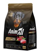 ANIMALL Large Breed L-XL Curcan și Miel hrană uscată câini 12kg