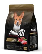 ANIMALL Medium Breed M Curcan și Miel hrană uscată câini 12kg
