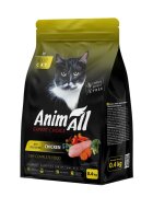 ANIMALL Pui și Orez hrană uscată pisici 400g