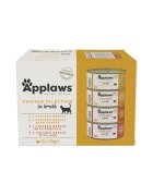 Applaws Chicken Selection Pui conservă hrană umedă pisici (în supă) multipack 70g x12buc