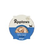 Applaws File Ton și Crab bol hrană umedă pisici (în supă) 60g