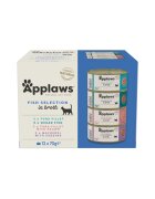 Applaws Fish Selection Pește conservă hrană umedă pisici (în supă) multipack 70g x12buc