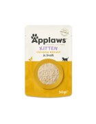 Applaws Kitten Pui plic hrană umedă pisici junior (în supă) 50g Kitten Pui plic hrană umedă pisici junior (în supă) bax 50g x 12buc