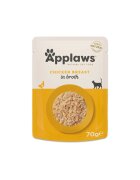 Applaws Piept Pui plic hrană umedă pisici (în supă) 70g