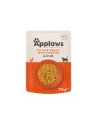 Applaws Piept Pui și dovleac plic hrană umedă pisici (în supă) 70g Piept Pui și dovleac plic hrană umedă pisici (în supă) bax 70g x 12buc