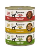 Applaws Taste Toppers Stew Variety Selection XS-XL Pui și Vită conservă hrană umedă fără cereale câini (în sos) multipack 156g x 8buc