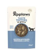 Applaws Taste Toppers Variety Selection XS-XL Carne și Pește plic hrană umedă fără cereale câini (în sos) multipack 85g x 6buc