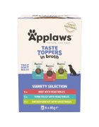 Applaws Taste Toppers Variety Selection XS-XL Carne și Ton plic hrană umedă fără cereale câini (în supă) multipack 85g x 6buc